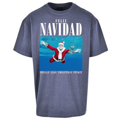 Nirvana Christmas Oversized T Shirt