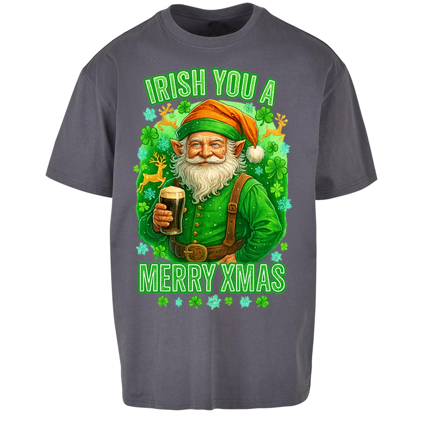 Irish Christmas Oversized T Shirt