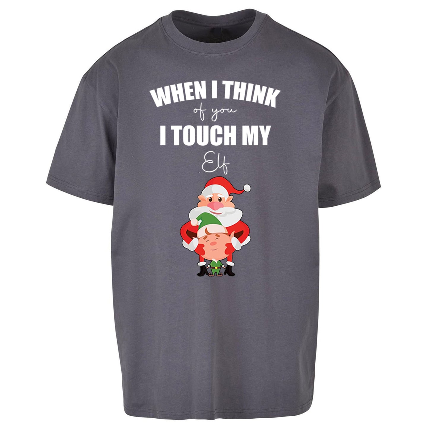 Santa Elf Christmas Oversized T Shirt