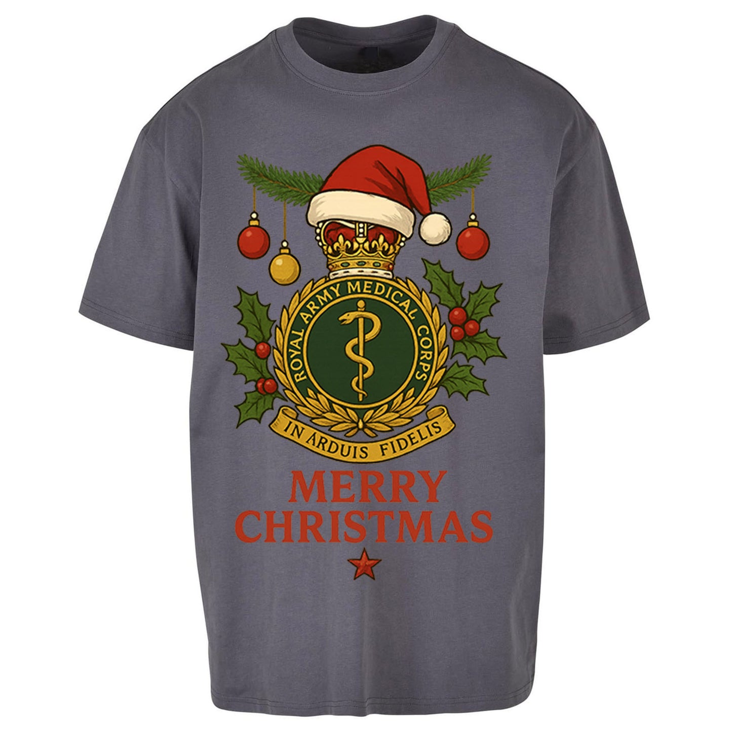 Royal Army Medical Corps Christmas Oversized T Shirt