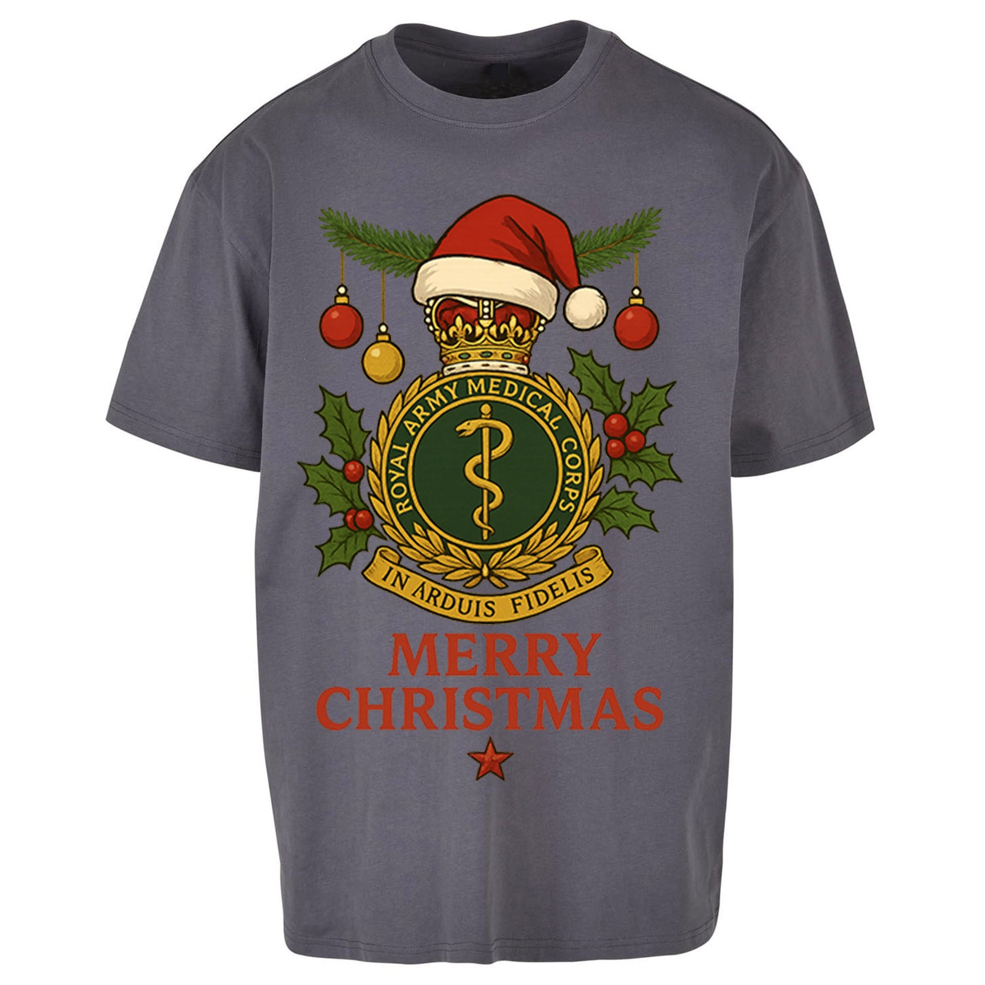Royal Army Medical Corps Christmas Oversized T Shirt