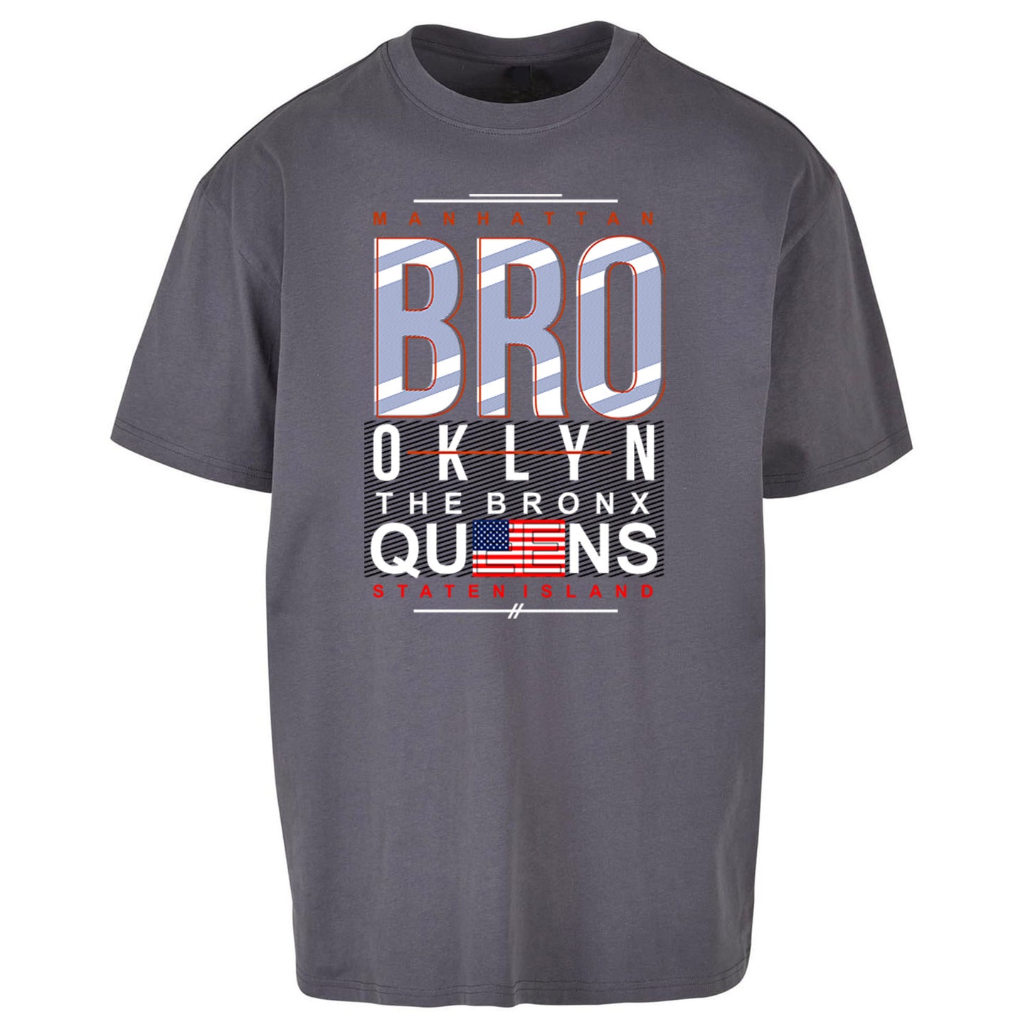 Brooklyn New York State Oversized T Shirt