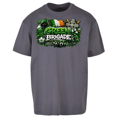 Celtic Green Brigade Football Oversized T Shirt