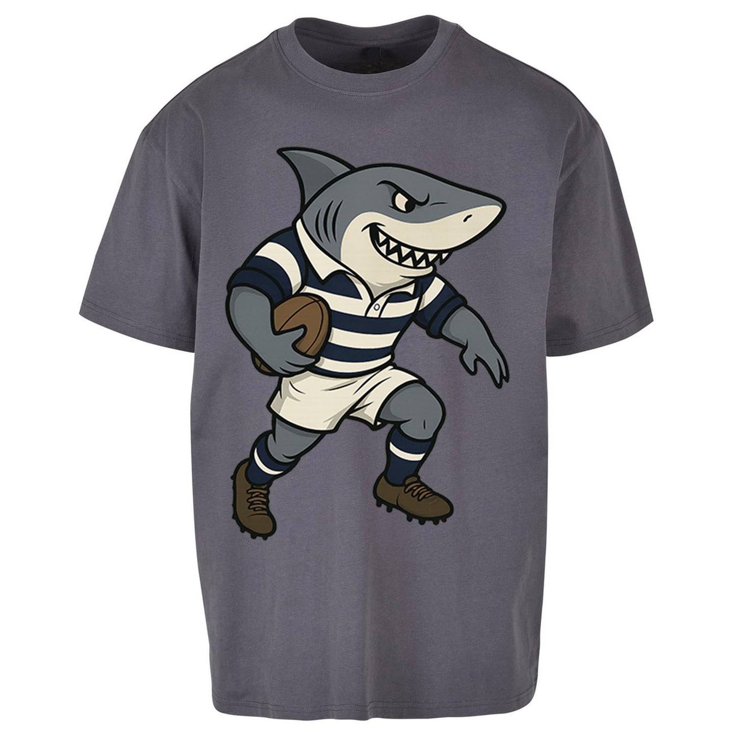 Retro Sale Sharks Rugby Union Oversized T Shirt