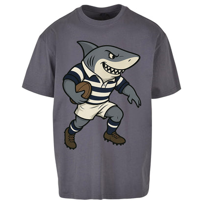 Retro Sale Sharks Rugby Union Oversized T Shirt
