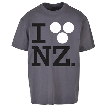I Love NZ Orlando Bloom Huffer Oversized T Shirt