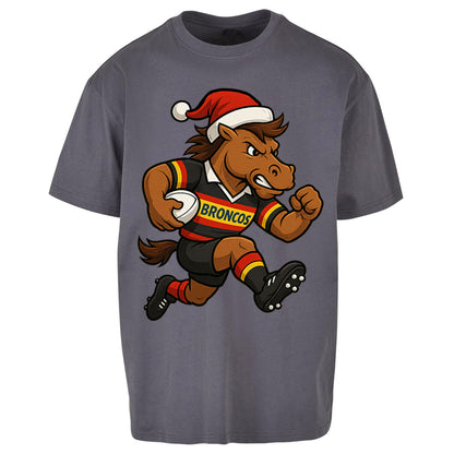 London Broncos Christmas Oversized T Shirt