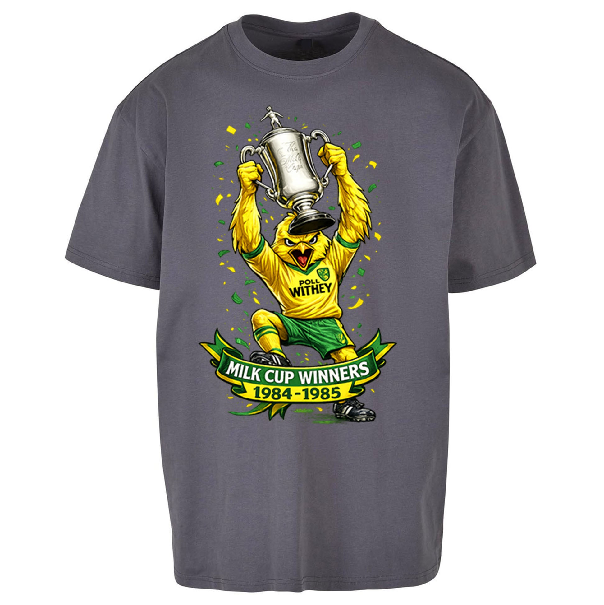 Norwich City Milk Cup Winners Oversized T Shirt
