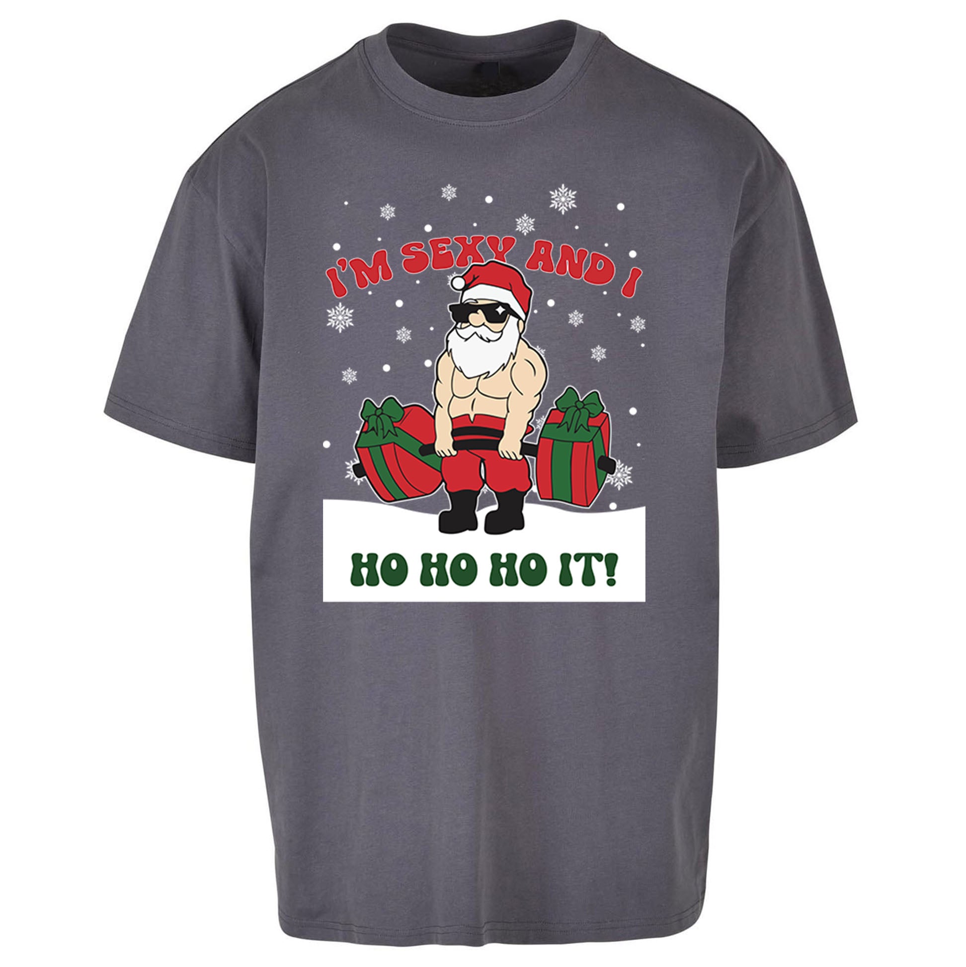 Santa Claus Ho Ho Ho Oversized T Shirt