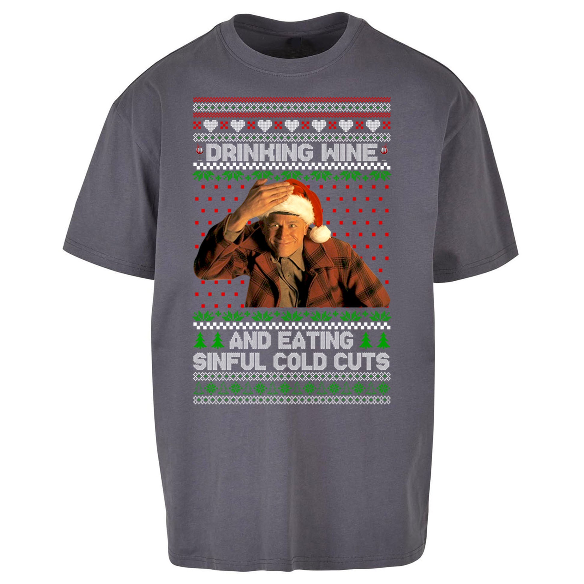 Ed Gein Wine Christmas Oversized T Shirt