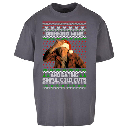 Ed Gein Wine Christmas Oversized T Shirt