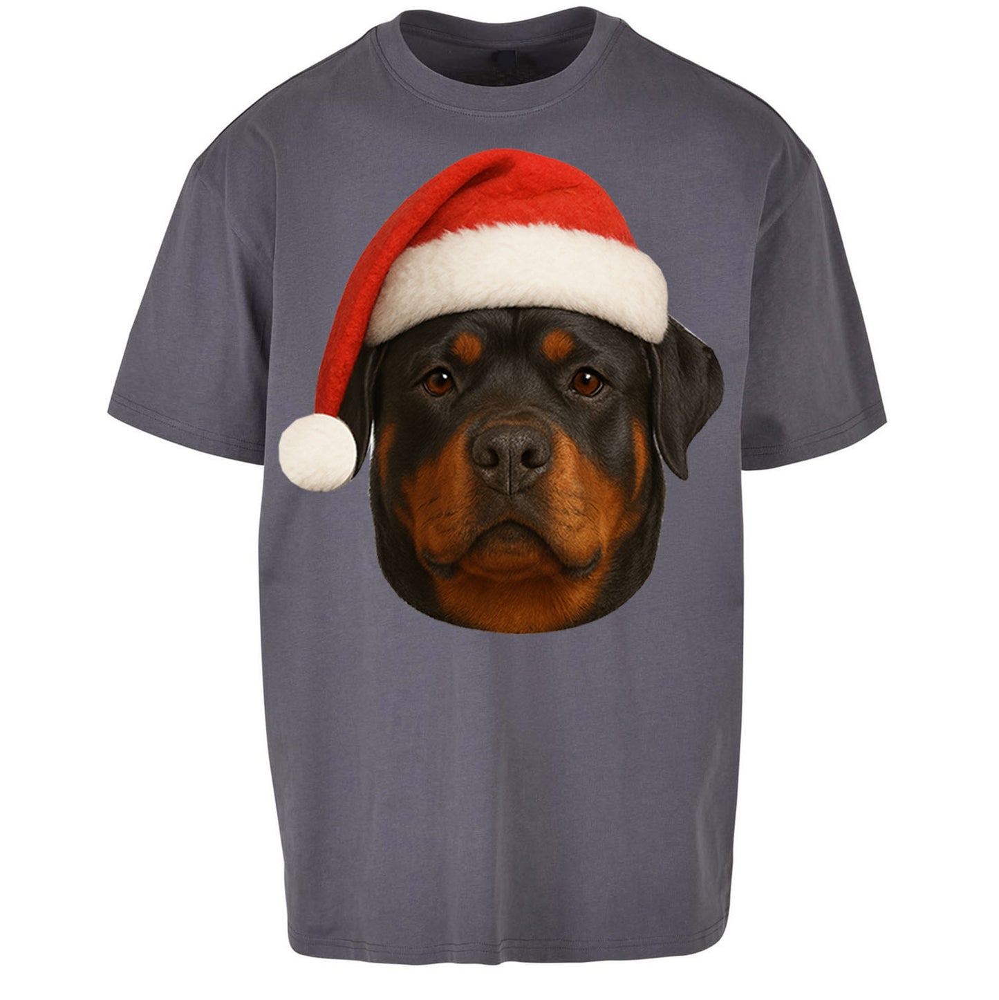 Rottweiler Christmas Oversized T Shirt