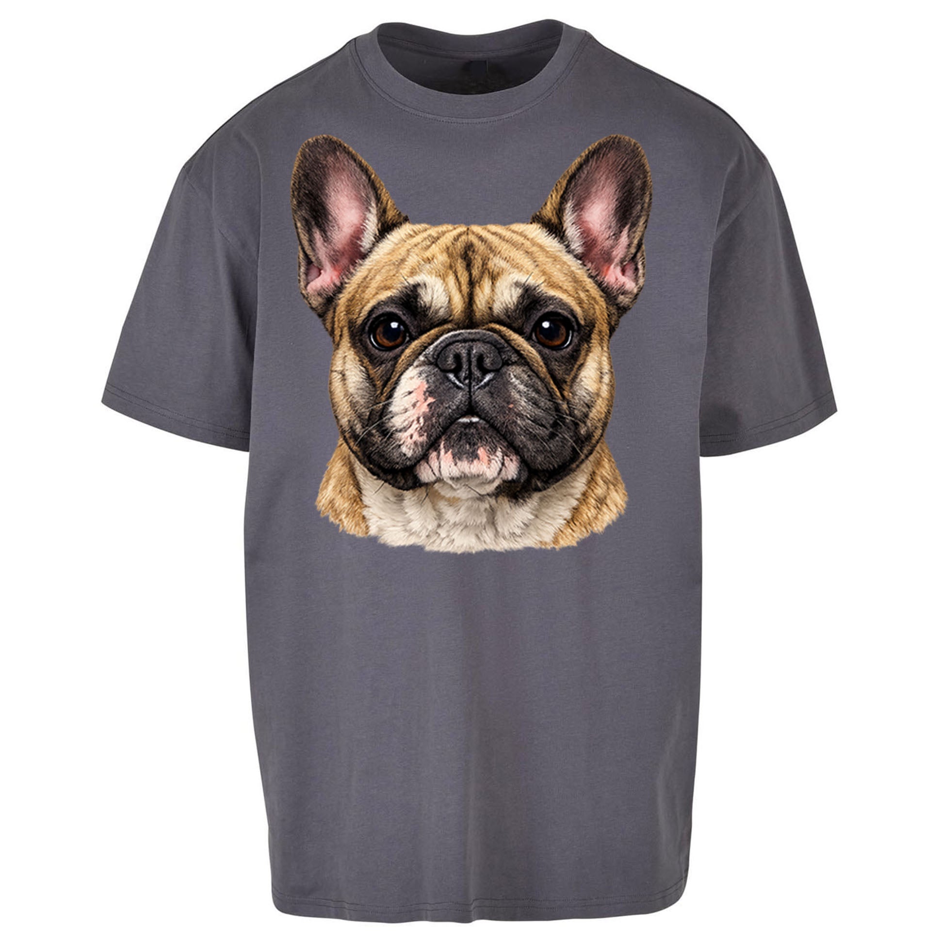 French Bulldog Face Oversized T Shirt