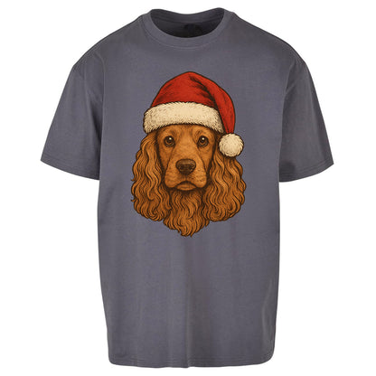 Cocker Spaniel Christmas Oversized T Shirt