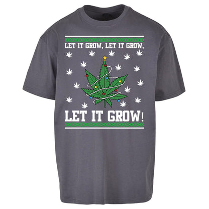 Cannabis Christmas Oversized T Shirt