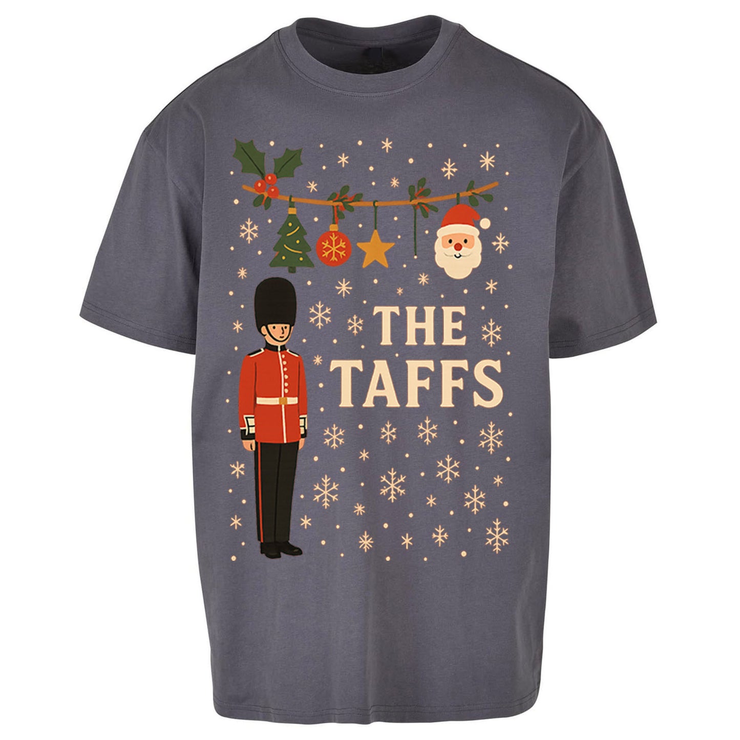 The Taffs Welsh Guards Christmas - Oversized T Shirt