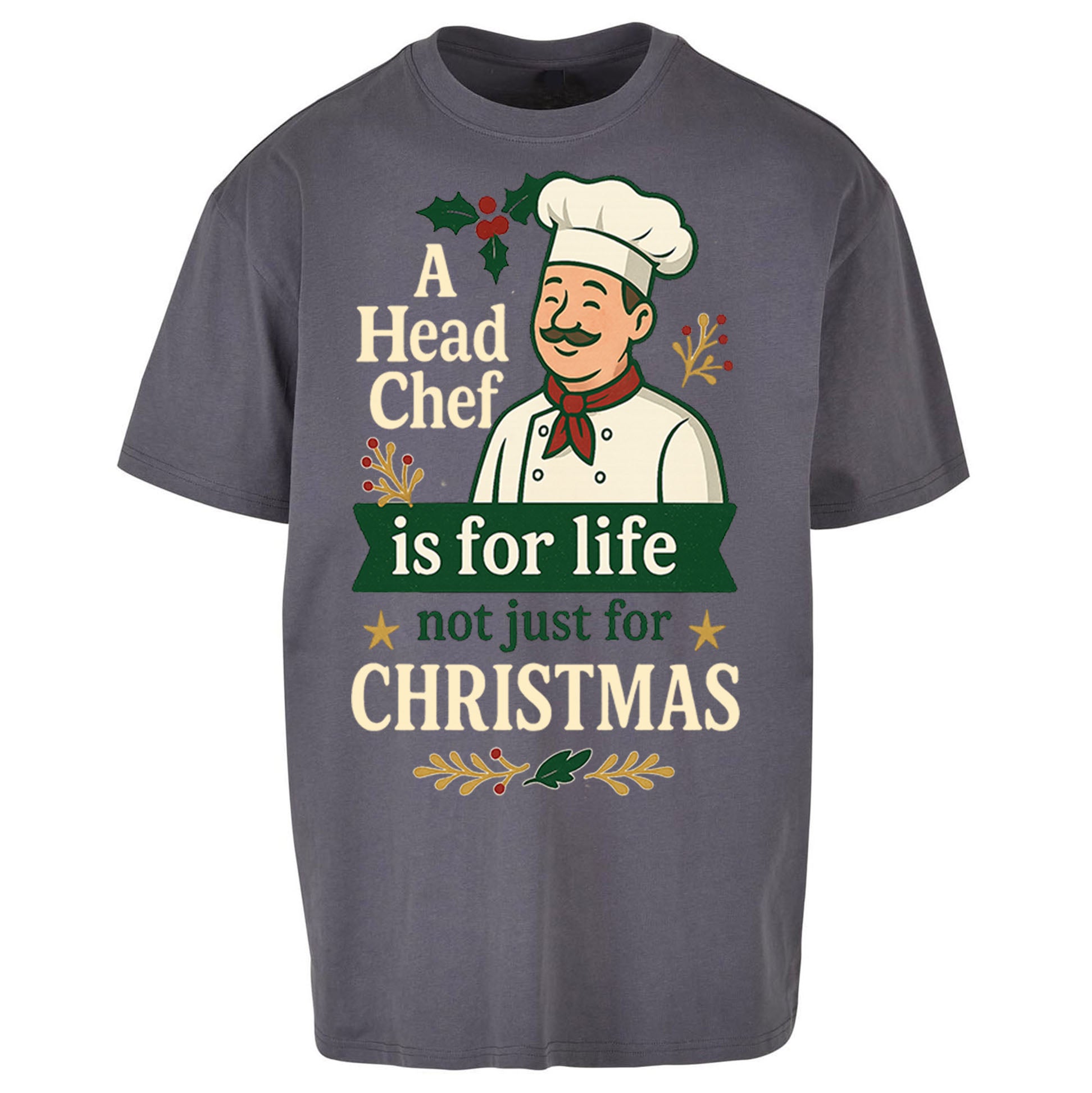 Head Chef Christmas Oversized T Shirt