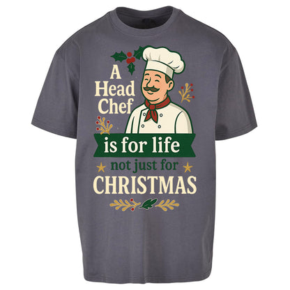 Head Chef Christmas Oversized T Shirt