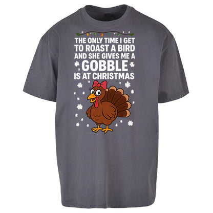 Rude Christmas Oversized T Shirt