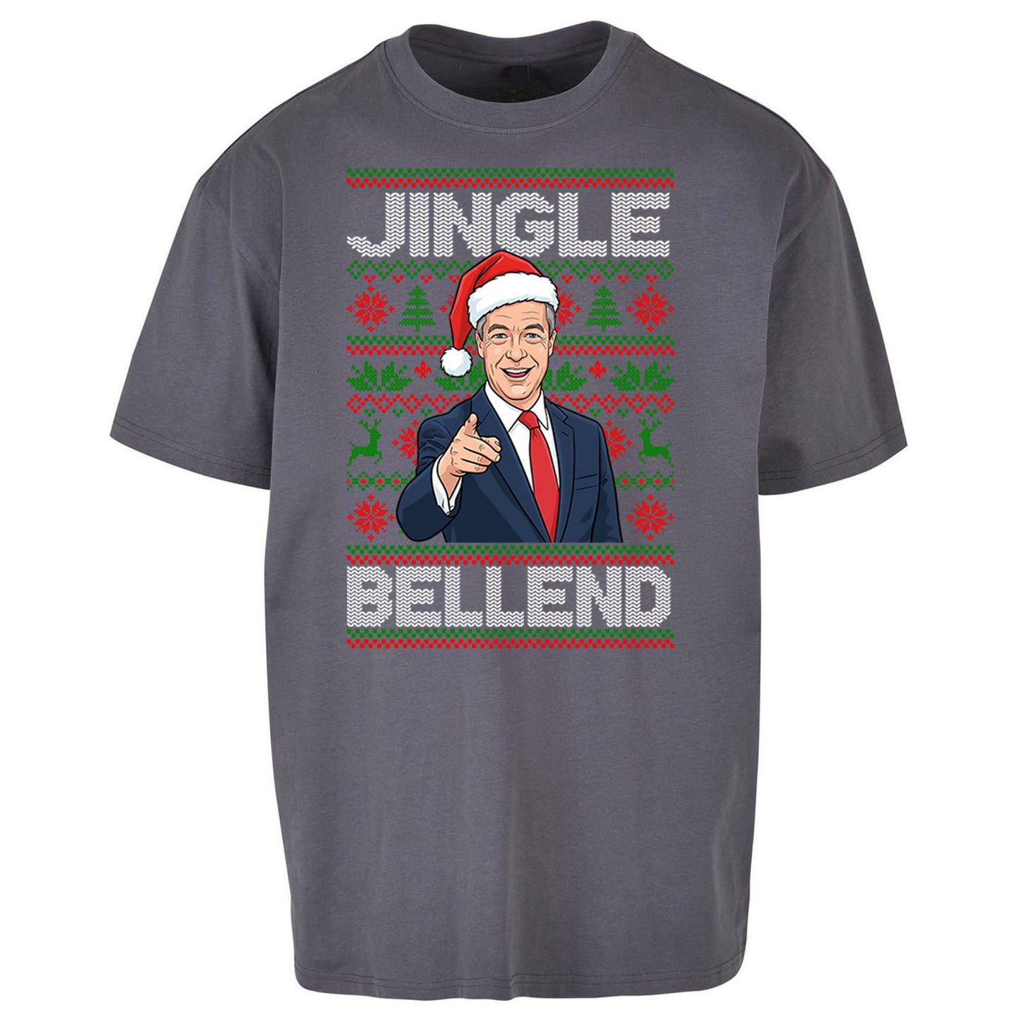 Nigel Farage Christmas Oversized T Shirt