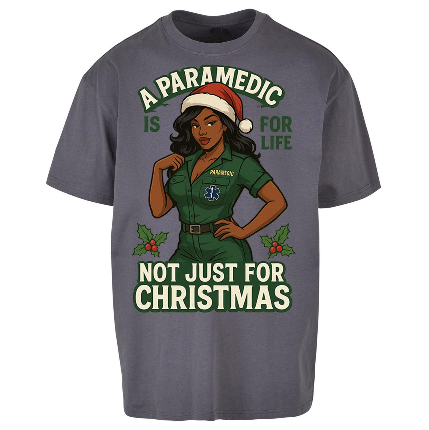 Paramedic Christmas Oversized T Shirt