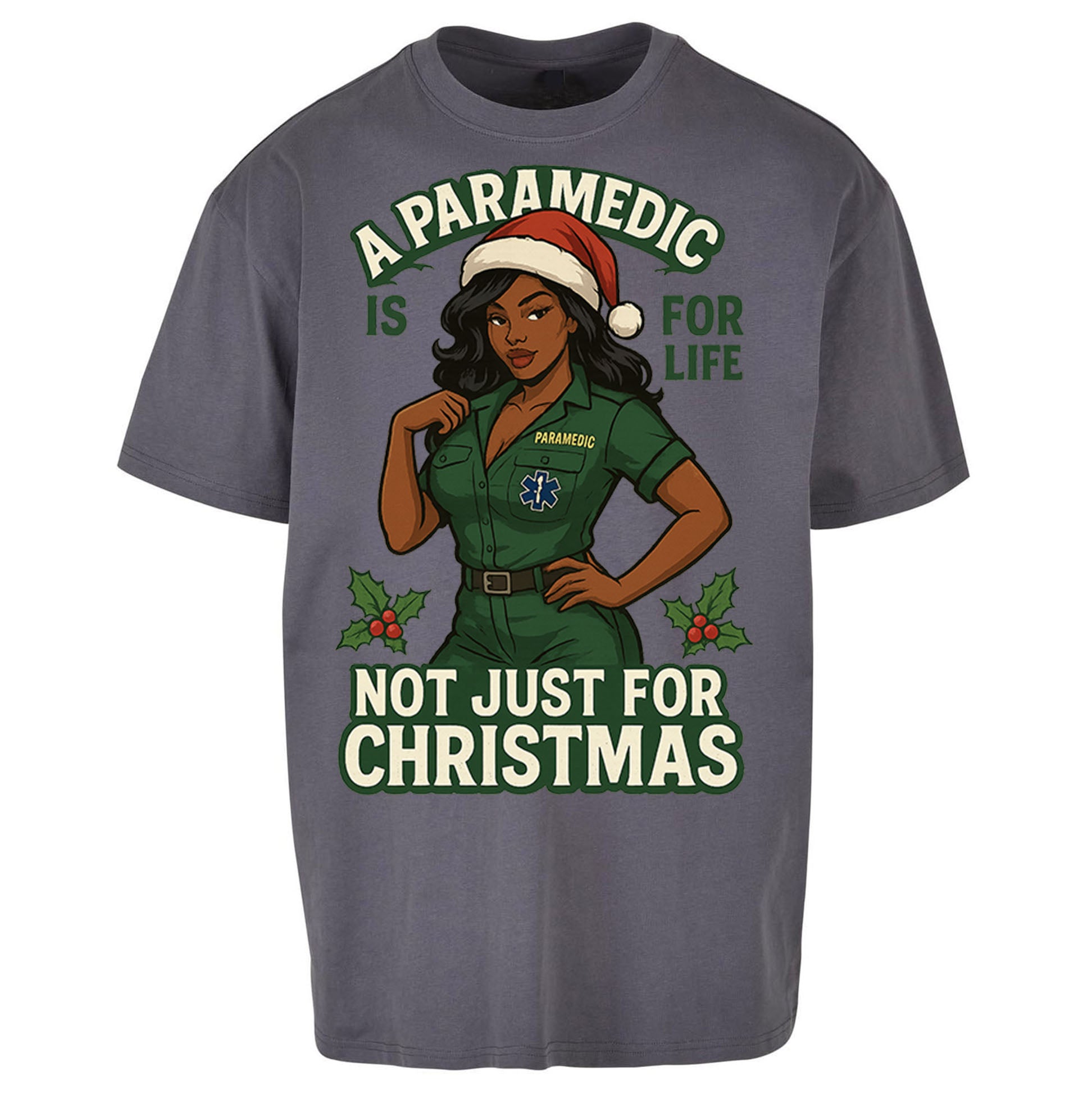 Paramedic Christmas Oversized T Shirt