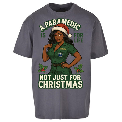 Paramedic Christmas Oversized T Shirt