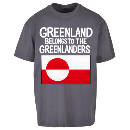 Greenland Belongs To The Greenlanders Oversized T Shirt