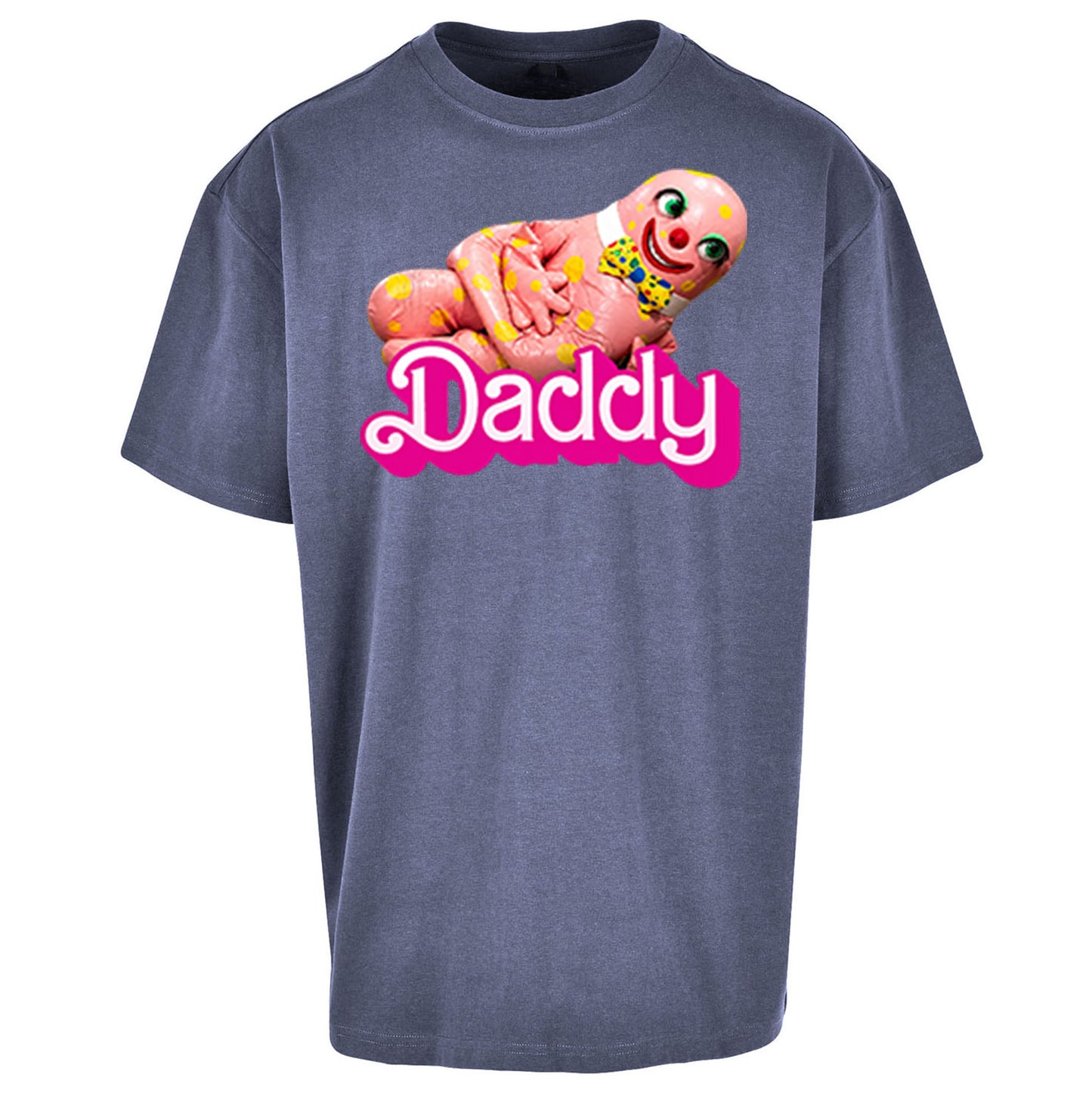 Funny Mr Blobby Daddy 90s Retro Oversized T Shirt
