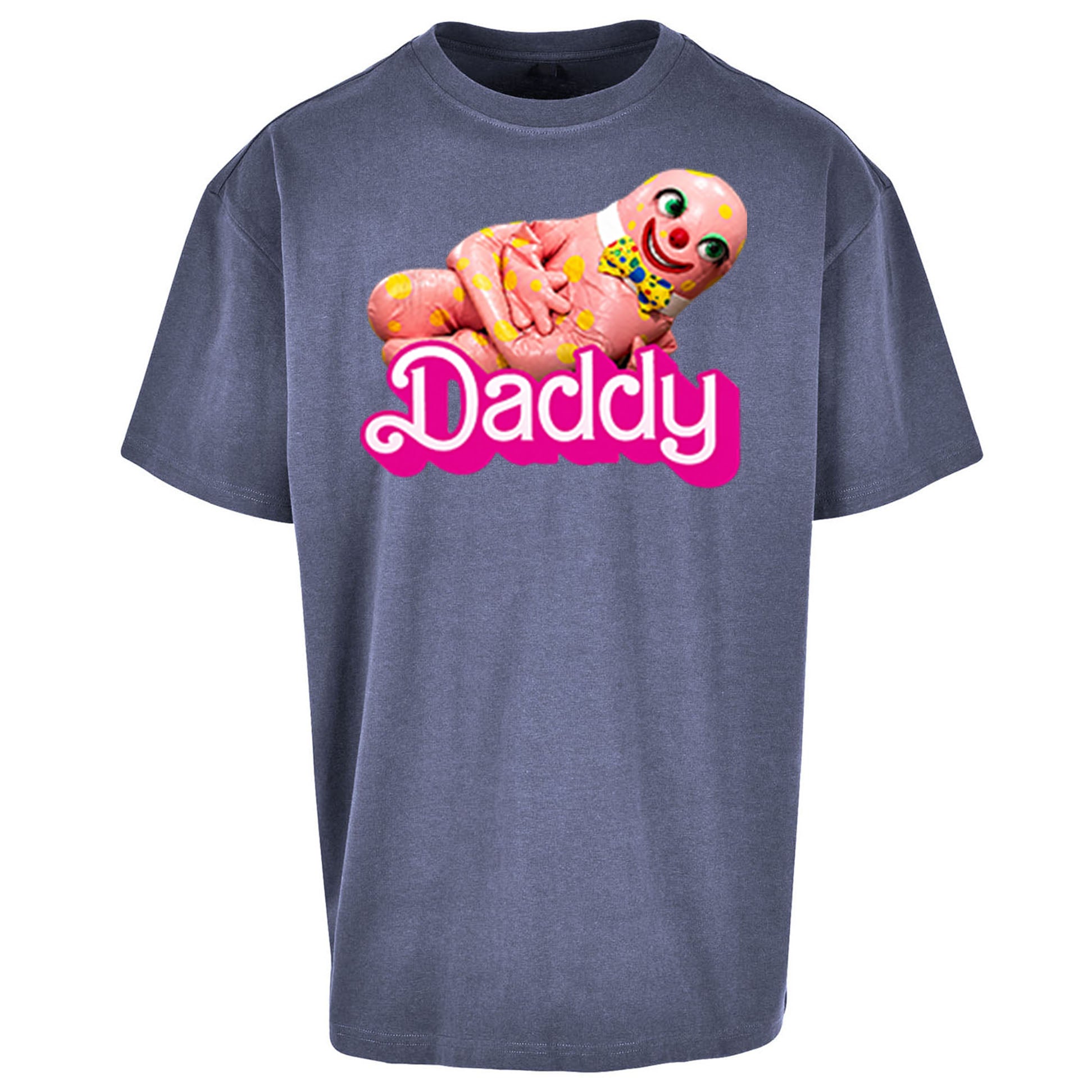 Funny Mr Blobby Daddy 90s Retro Oversized T Shirt