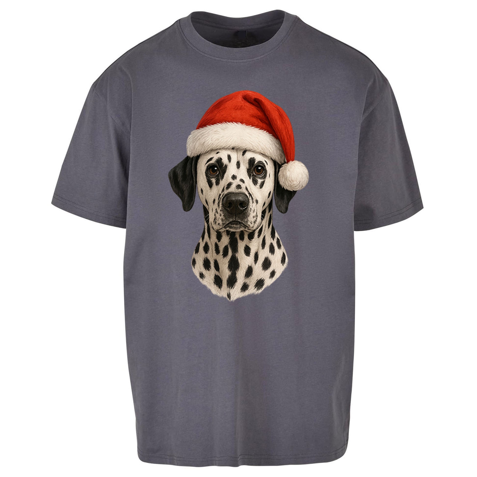 Dalmatian Dog Christmas Oversized T Shirt