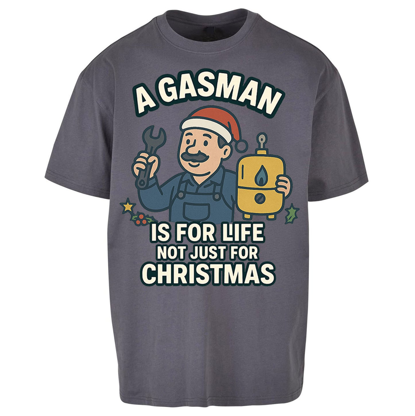 Gasman Christmas Oversized T Shirt 