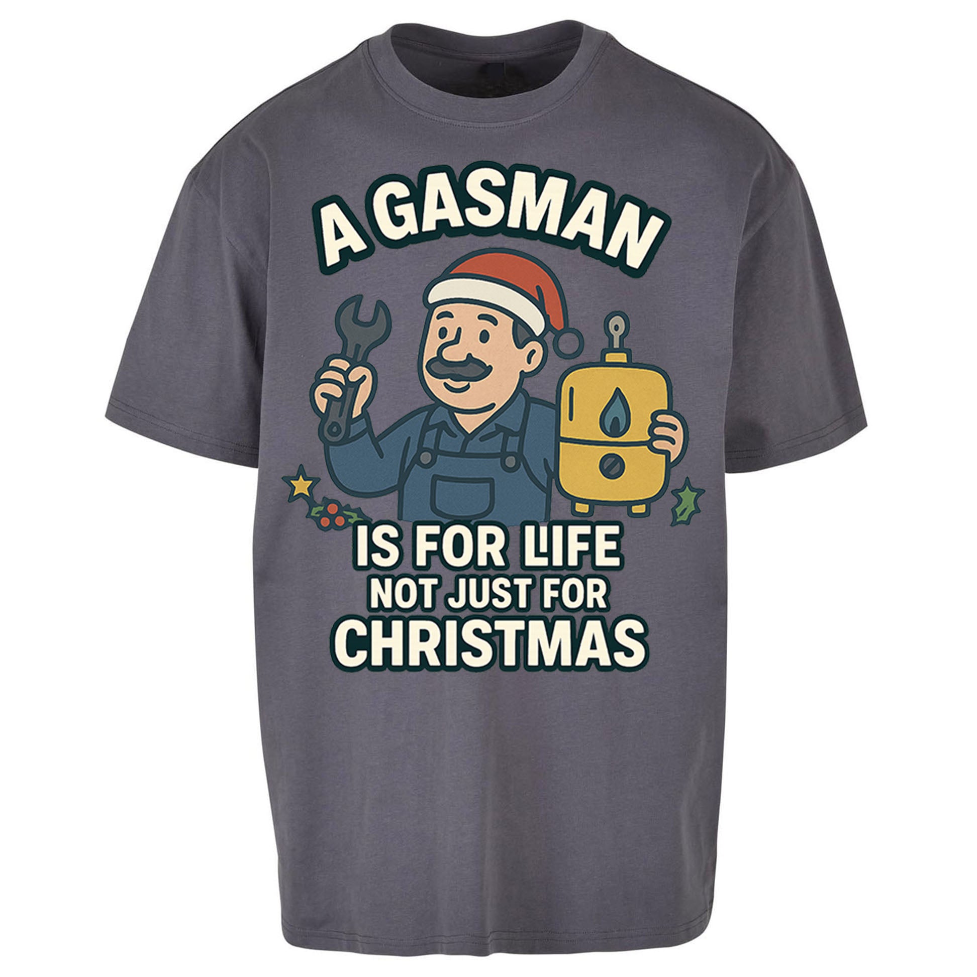 Gasman Christmas Oversized T Shirt 
