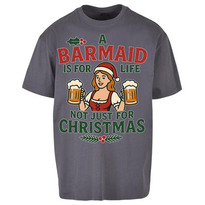 Barmaid Xmas Oversized T Shirt