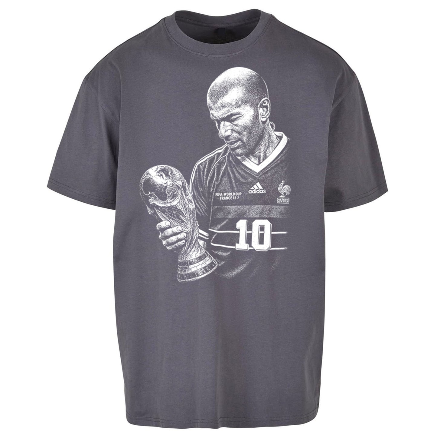 Zidane France Footballer Oversized T Shirt