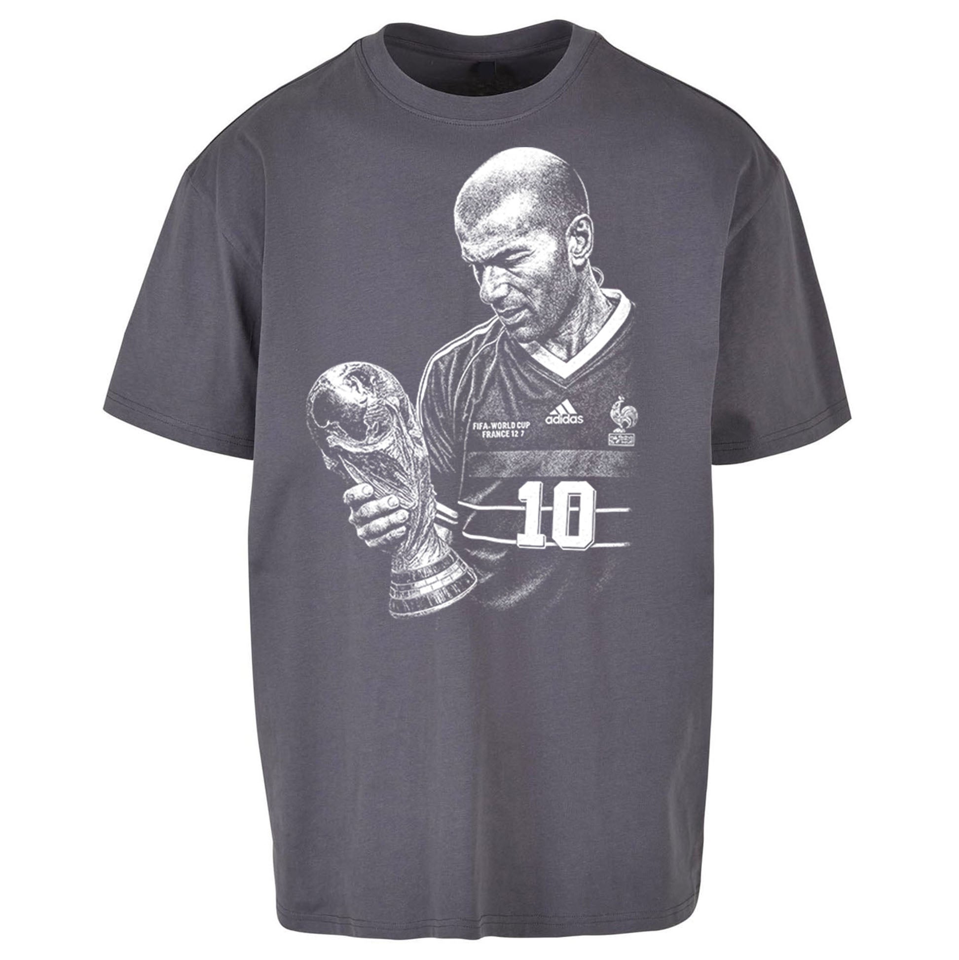 Zidane France Footballer Oversized T Shirt