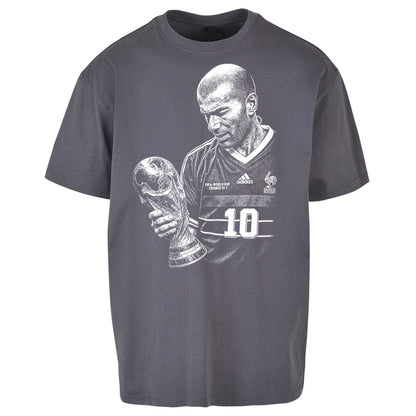 Zidane France Footballer Oversized T Shirt