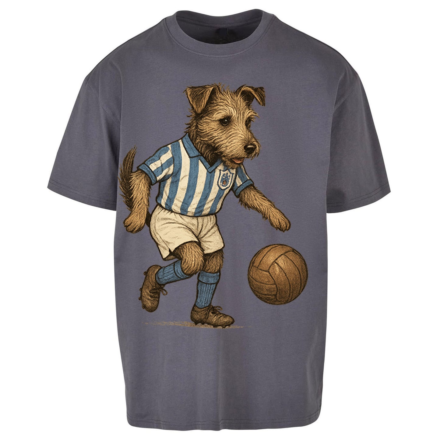 Retro Huddersfield Town Christmas - Oversized T Shirt
