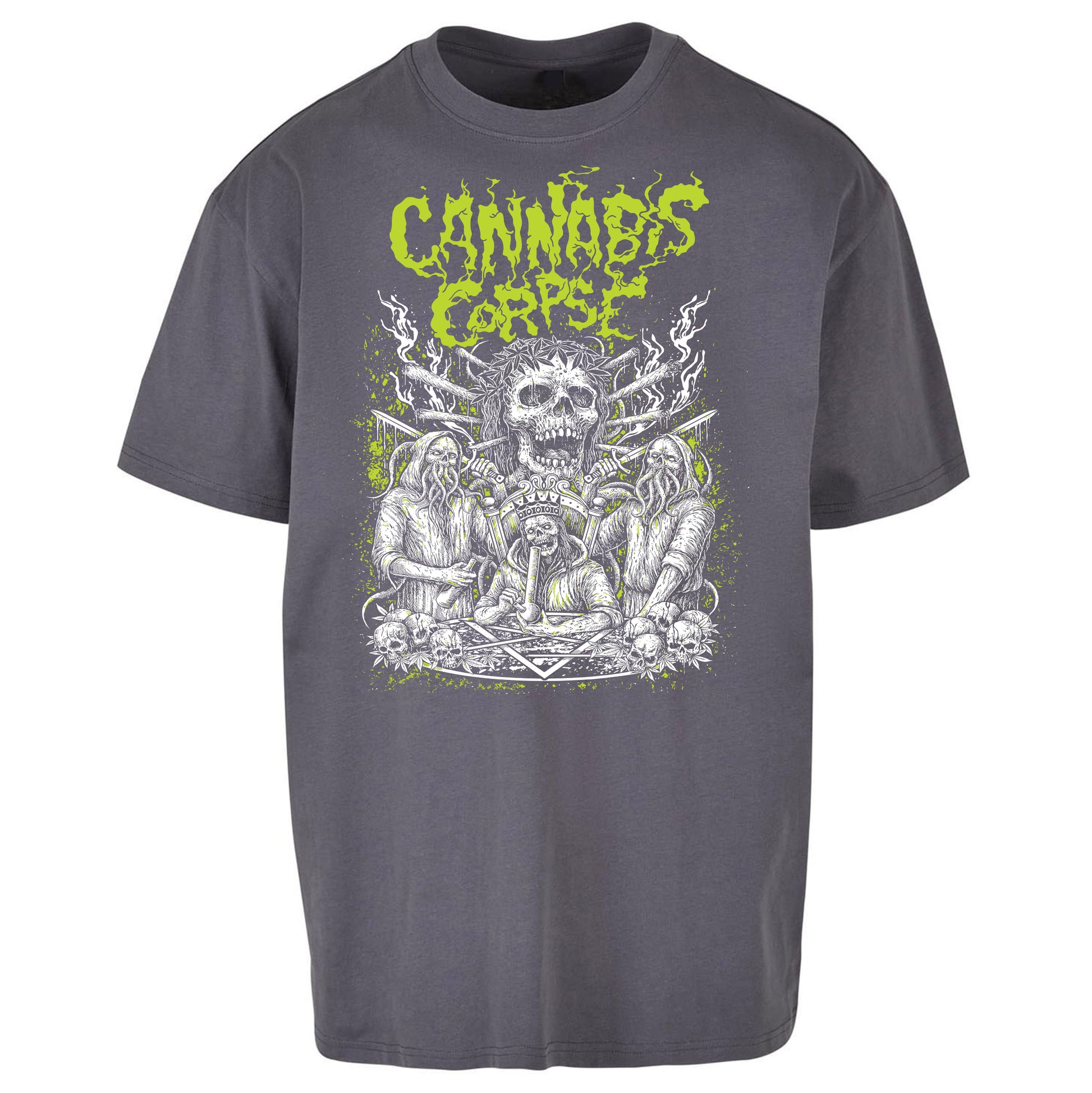 Cannabis Corpse Band Oversized T Shirt