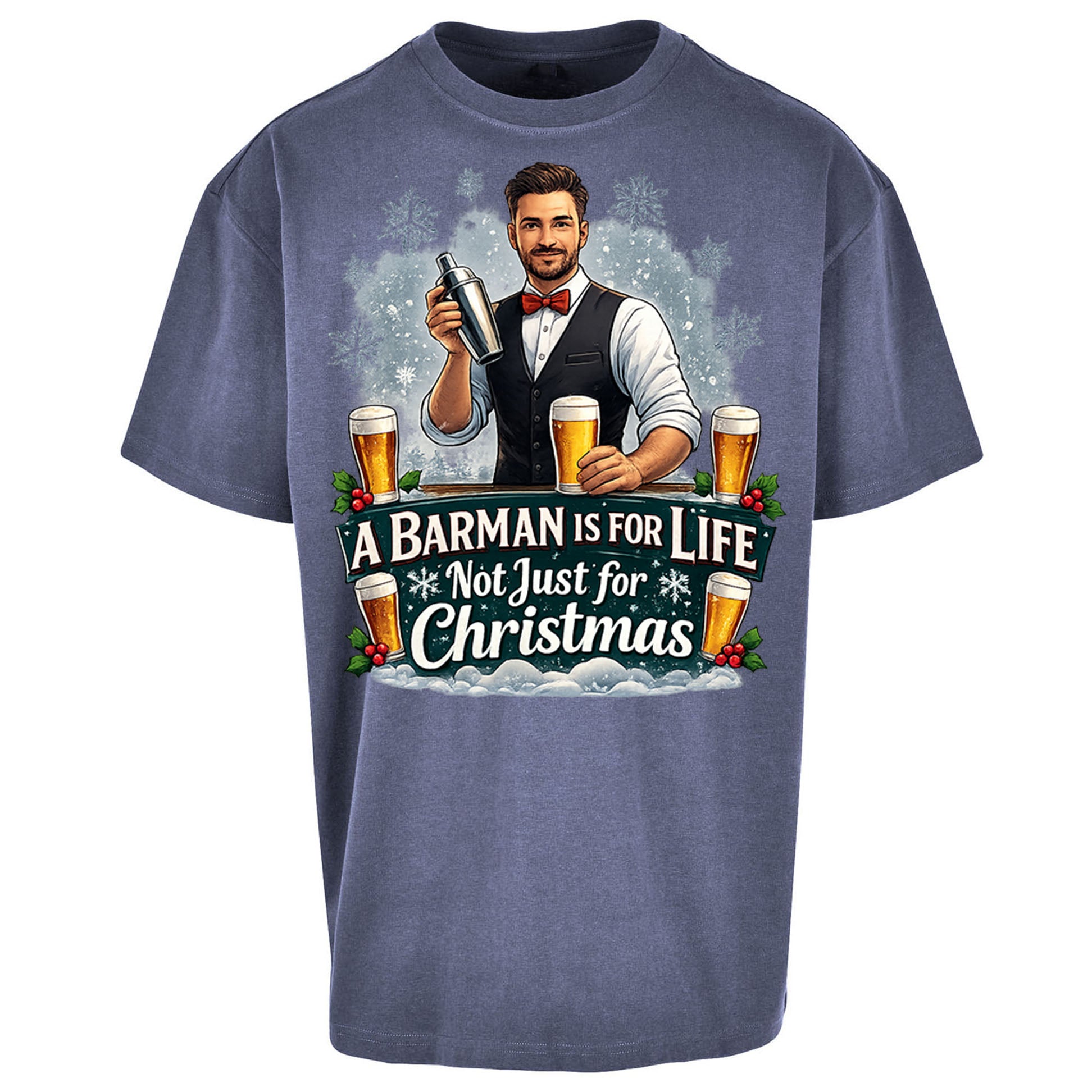 Barman Christmas Oversized T Shirt