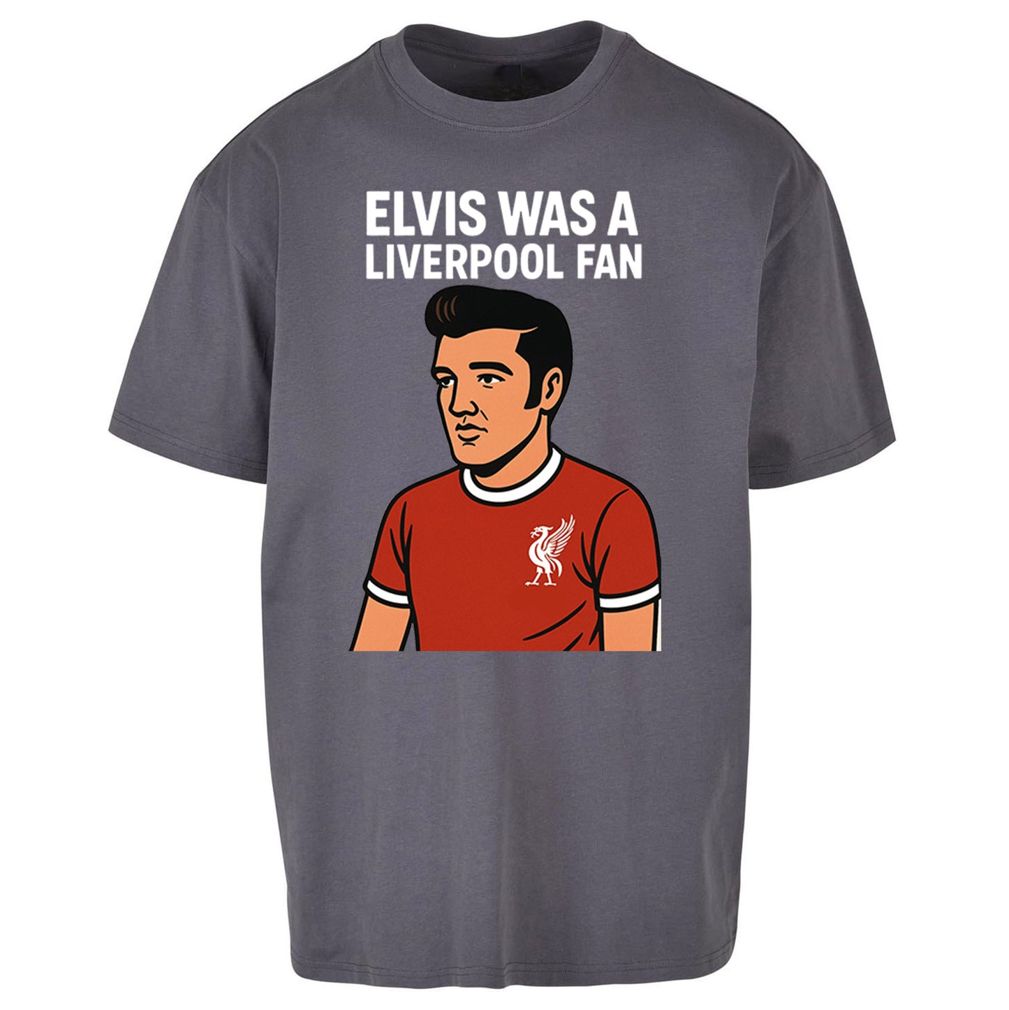 Elvis Presley Liverpool Football Oversized T Shirt