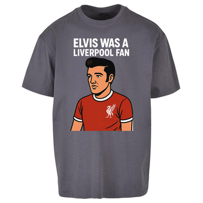 Elvis Presley Liverpool Football Oversized T Shirt