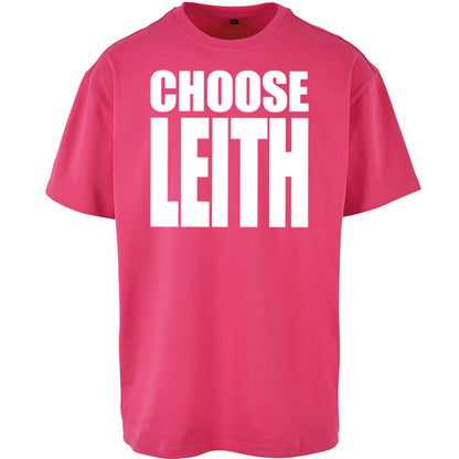 Hibs FC Choose Leith Football Oversized T Shirt
