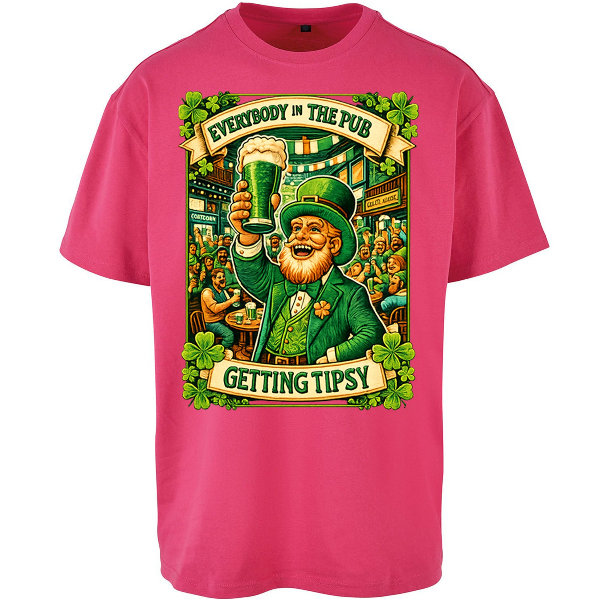 Everybody In The Pub Getting Tipsy Oversized T Shirt