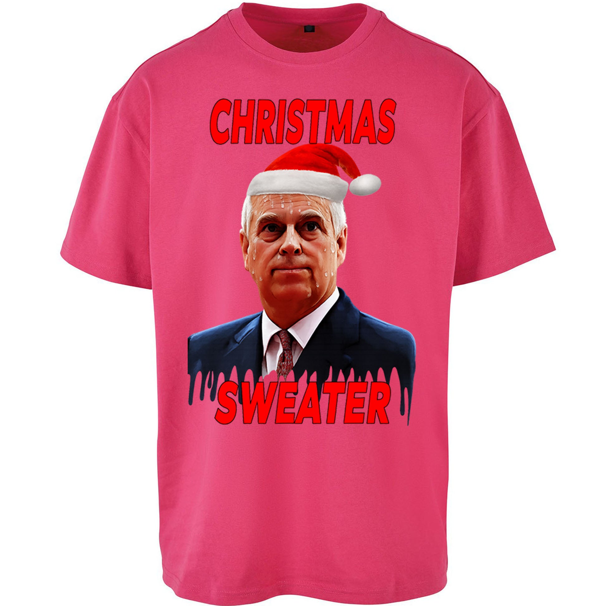 Prince Andrew Christmas Oversized T Shirt