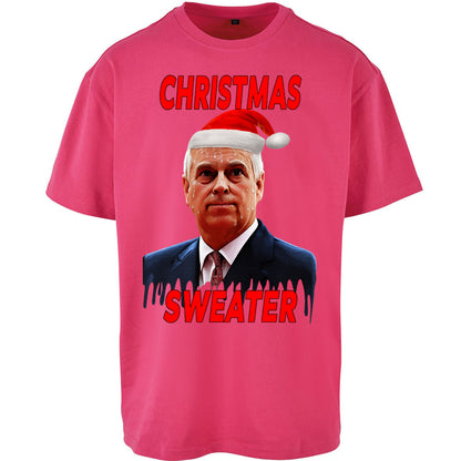 Prince Andrew Christmas Oversized T Shirt