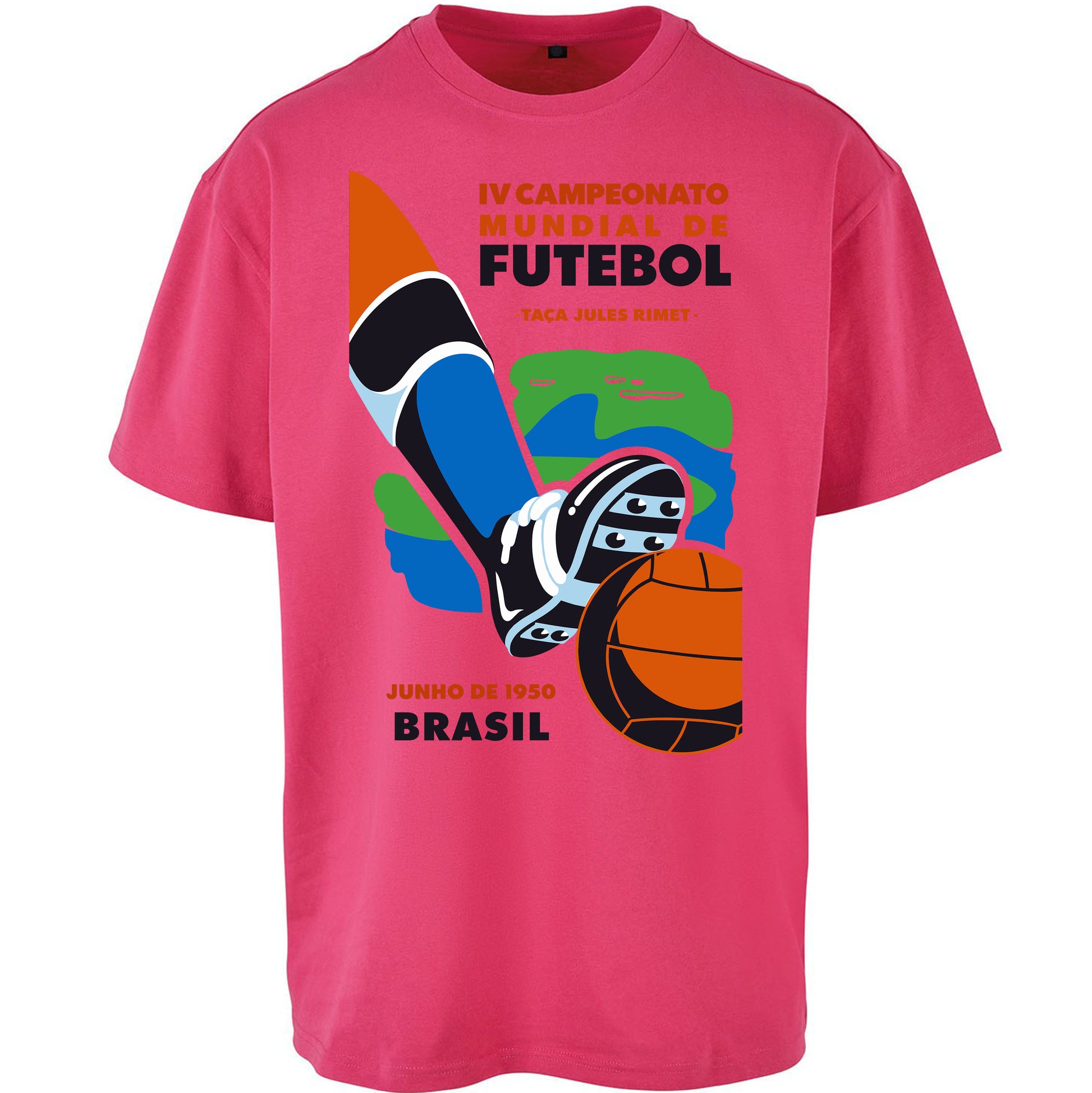 Brasil 1950 Retro World Cup Oversized T Shirt