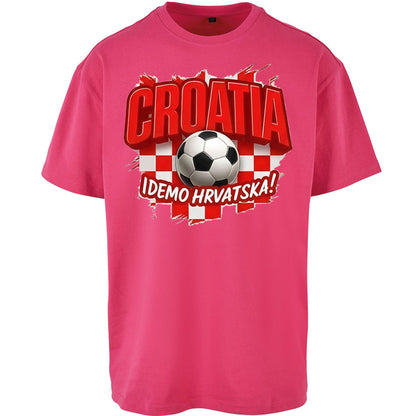 Croatia Retro World Cup Oversized T Shirt 