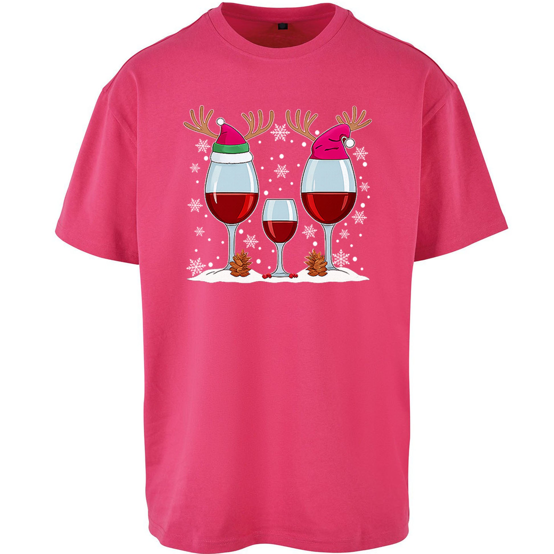 Red Wine Oversized T Shirt