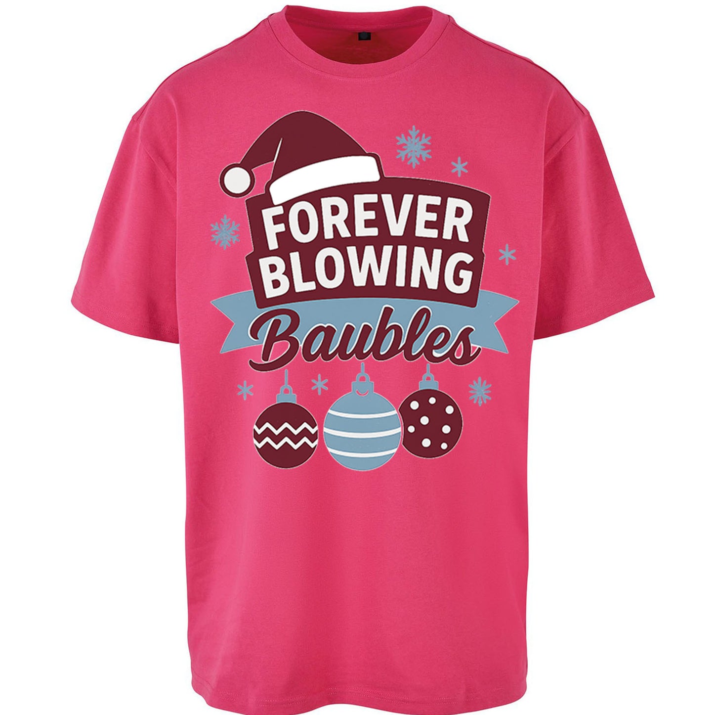 Forever Blowing Baubles West Ham Christmas - Oversized T Shirt
